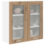 Mueble colgante con puerta Riga Roble artesanal 80 x 31 x 80 cm