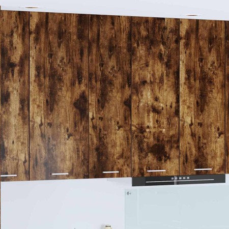 Mueble colgante con estante Riga Roble ahumado 30 x 31 x 100 cm