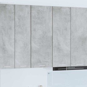 Mueble colgante con estante Riga Gris Concreto 40 x 31 x 100 cm