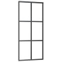 Puerta corredera con herrajes ESG vidrio y aluminio 90x205 cm