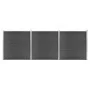 Juego de paneles de valla WPC negro 526x186 cm de vidaXL, Paneles de vallas - Ref: Foro24-3070430, Precio: 778,43 €, Descuent...