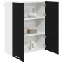 Mueble colgante con estante Riga Roble Negro 80 x 31 x 100 cm