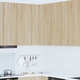 Mueble colgante con puerta Riga Roble Sonoma y 57 x 57 x 100 cm