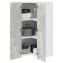 Mueble colgante Riga Gris Concreto y 57 x 57 x 100 cm en Armarios de cocina | Comprar online en Foro24