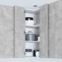 Mueble colgante Riga Gris Concreto y 57 x 57 x 100 cm en Armarios de cocina | Comprar online en Foro24