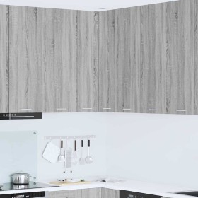 Mueble colgante con estante Riga Gris Sonoma y 57 x 57 x 100 cm