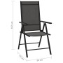 Garden dining set, 10 pieces, black and anthracite gray. by vidaXL, Garden sets - Ref: Foro24-3070645, Price: 564,66 €, Disco...