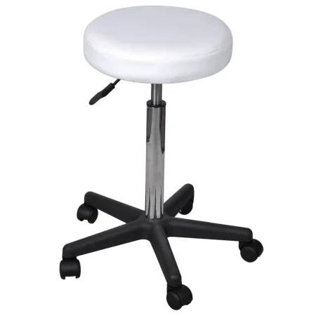White office stool by vidaXL, Office chairs - Ref: Foro24-240470, Price: 44,94 €, Discount: %