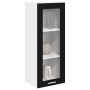 Mueble colgante con estante Riga Roble Negro 40 x 31 x 100 cm