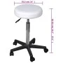 White office stool by vidaXL, Office chairs - Ref: Foro24-240470, Price: 44,94 €, Discount: %