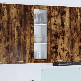 Mueble colgante con estante Riga Roble ahumado 40 x 31 x 100 cm