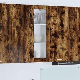 Mueble colgante con estante Riga Roble ahumado 40 x 31 x 100 cm