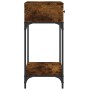 Konsolentisch aus geräucherter Eichenholz-Technikholz 75x34,5x75 cm von vidaXL, Seitentische - Ref: Foro24-833400, Preis: 57,...