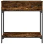 Engineered wood smoked oak console table 75x34.5x75 cm by vidaXL, Side tables - Ref: Foro24-833400, Price: 56,88 €, Discount: %