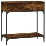 Engineered wood smoked oak console table 75x34.5x75 cm by vidaXL, Side tables - Ref: Foro24-833400, Price: 56,88 €, Discount: %