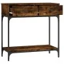 Engineered wood smoked oak console table 75x34.5x75 cm by vidaXL, Side tables - Ref: Foro24-833400, Price: 56,88 €, Discount: %