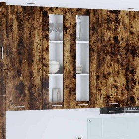 Mueble colgante con estante Riga Roble ahumado 60 x 31 x 100 cm