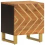 Zwei Nachttische aus massivem Mangoholz in Braun und Schwarz von vidaXL, Nachttische - Ref: Foro24-356780, Preis: 95,83 €, Ra...