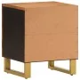 Mesitas de noche 2 uds madera maciza de mango marrón y negro de vidaXL, Mesitas de noche - Ref: Foro24-356780, Precio: 95,83 ...