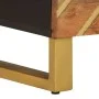 Zwei Nachttische aus massivem Mangoholz in Braun und Schwarz von vidaXL, Nachttische - Ref: Foro24-356780, Preis: 95,83 €, Ra...