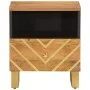 Bedside tables 2 pcs solid brown and black mango wood by vidaXL, Nightstands - Ref: Foro24-356790, Price: 78,31 €, Discount: %