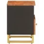 Bedside tables 2 pcs solid brown and black mango wood by vidaXL, Nightstands - Ref: Foro24-356790, Price: 78,31 €, Discount: %