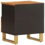 Nachttische 2 Stück aus massivem braunem und schwarzem Mangoholz von vidaXL, Nachttische - Ref: Foro24-356790, Preis: 79,03 €...