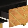 Bedside tables 2 pcs solid brown and black mango wood by vidaXL, Nightstands - Ref: Foro24-356790, Price: 78,31 €, Discount: %