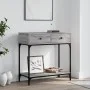 Sonoma gray engineered wood console table 75x34.5x75 cm by vidaXL, Side tables - Ref: Foro24-833401, Price: 58,35 €, Discount: %