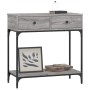 Sonoma gray engineered wood console table 75x34.5x75 cm by vidaXL, Side tables - Ref: Foro24-833401, Price: 59,29 €, Discount: %