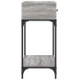 Sonoma gray engineered wood console table 75x34.5x75 cm by vidaXL, Side tables - Ref: Foro24-833401, Price: 59,29 €, Discount: %