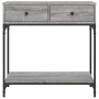 Sonoma gray engineered wood console table 75x34.5x75 cm by vidaXL, Side tables - Ref: Foro24-833401, Price: 59,29 €, Discount: %