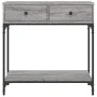 Sonoma gray engineered wood console table 75x34.5x75 cm by vidaXL, Side tables - Ref: Foro24-833401, Price: 58,35 €, Discount: %