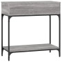 Sonoma gray engineered wood console table 75x34.5x75 cm by vidaXL, Side tables - Ref: Foro24-833401, Price: 59,29 €, Discount: %