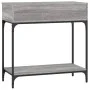 Sonoma gray engineered wood console table 75x34.5x75 cm by vidaXL, Side tables - Ref: Foro24-833401, Price: 58,35 €, Discount: %