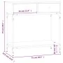 Mesa consola madera de ingeniería gris Sonoma 75x34,5x75 cm de vidaXL, Mesas auxiliares - Ref: Foro24-833401, Precio: 58,25 €...