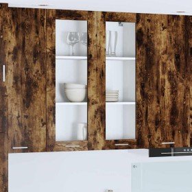 Mueble colgante con estante Riga Roble ahumado 80 x 31 x 100 cm