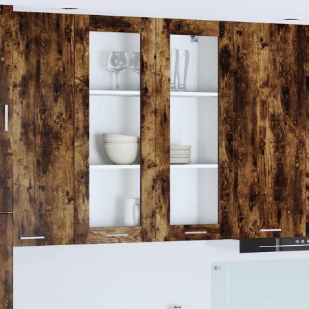 Mueble colgante con estante Riga Roble ahumado 80 x 31 x 100 cm