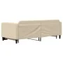 Ausziehbares Schlafsofa, cremefarbener Stoff, 90 x 200 cm von vidaXL, Betten und Lattenroste - Ref: Foro24-3196820, Preis: 24...