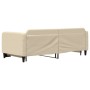Sofá cama nido tela crema 90x200 cm de vidaXL, Camas y somieres - Ref: Foro24-3196820, Precio: 247,61 €, Descuento: %