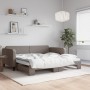Sofá cama nido tela gris taupe 100x200 cm de vidaXL, Camas y somieres - Ref: Foro24-3196824, Precio: 266,01 €, Descuento: %
