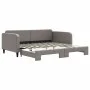 Trundle sofa bed taupe gray fabric 100x200 cm by vidaXL, Beds and slatted bases - Ref: Foro24-3196824, Price: 261,80 €, Disco...