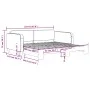 Ausziehbares Schlafsofa, taupegrauer Stoff, 100 x 200 cm von vidaXL, Betten und Lattenroste - Ref: Foro24-3196824, Preis: 262...