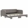 Trundle sofa bed taupe gray fabric 90x200 cm by vidaXL, Beds and slatted bases - Ref: Foro24-3196819, Price: 249,41 €, Discou...
