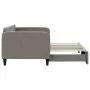 Trundle sofa bed taupe gray fabric 90x200 cm by vidaXL, Beds and slatted bases - Ref: Foro24-3196819, Price: 249,41 €, Discou...
