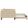 Sofá cama nido tela crema 100x200 cm de vidaXL, Camas y somieres - Ref: Foro24-3196825, Precio: 259,91 €