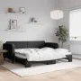 Sofá cama nido tela negro 90x200 cm de vidaXL, Camas y somieres - Ref: Foro24-3196818, Precio: 248,75 €, Descuento: %