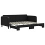 Sofá cama nido tela negro 90x200 cm de vidaXL, Camas y somieres - Ref: Foro24-3196818, Precio: 252,81 €, Descuento: %
