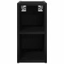 Mueble colgante con estante Riga Roble Negro 20 x 29,5 x 40 cm