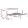 Sofá cama nido tela negro 90x200 cm de vidaXL, Camas y somieres - Ref: Foro24-3196818, Precio: 248,75 €, Descuento: %